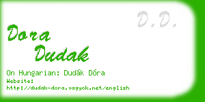 dora dudak business card